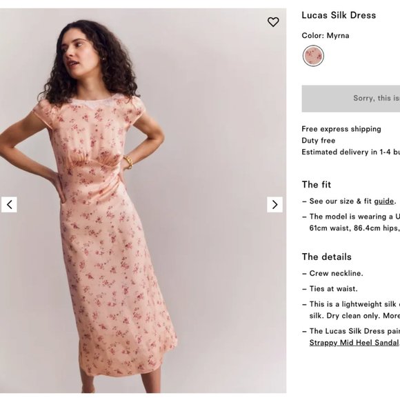 PICS UPDATED BRAND NEW WITH TAG REFORMATION SILK DRESS, SIZE 4 - Picture 4 of 14